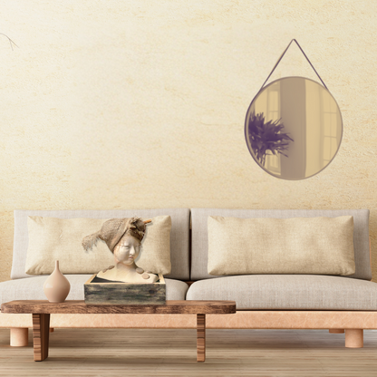Sculpture in living room scene