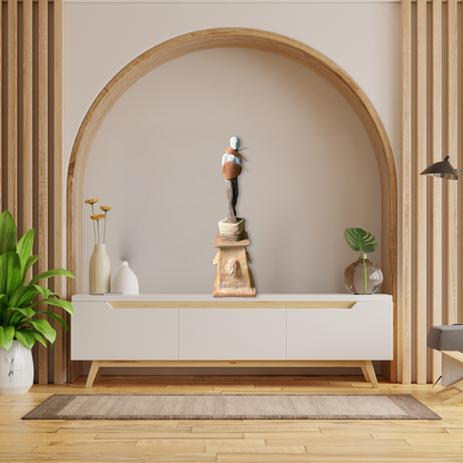 Sculpture on table